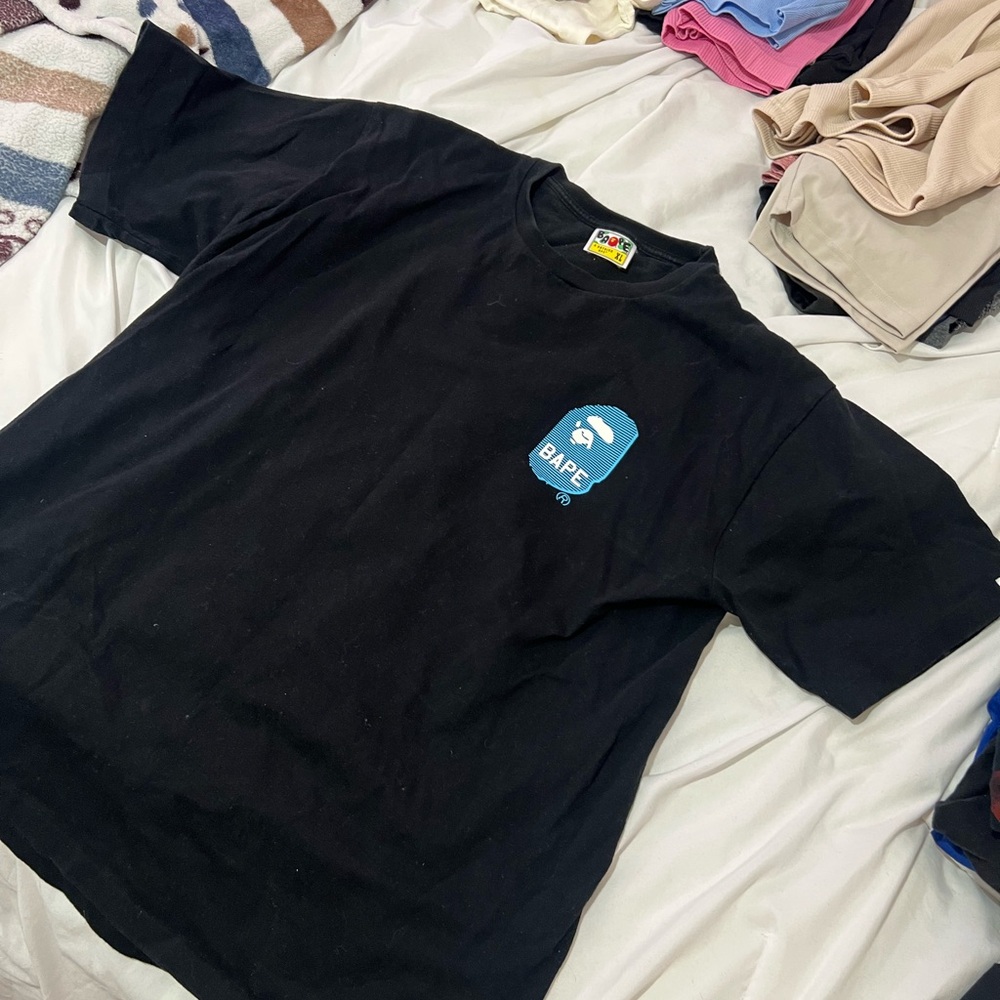 Bape Black and Blue Short Sleeve Tee
